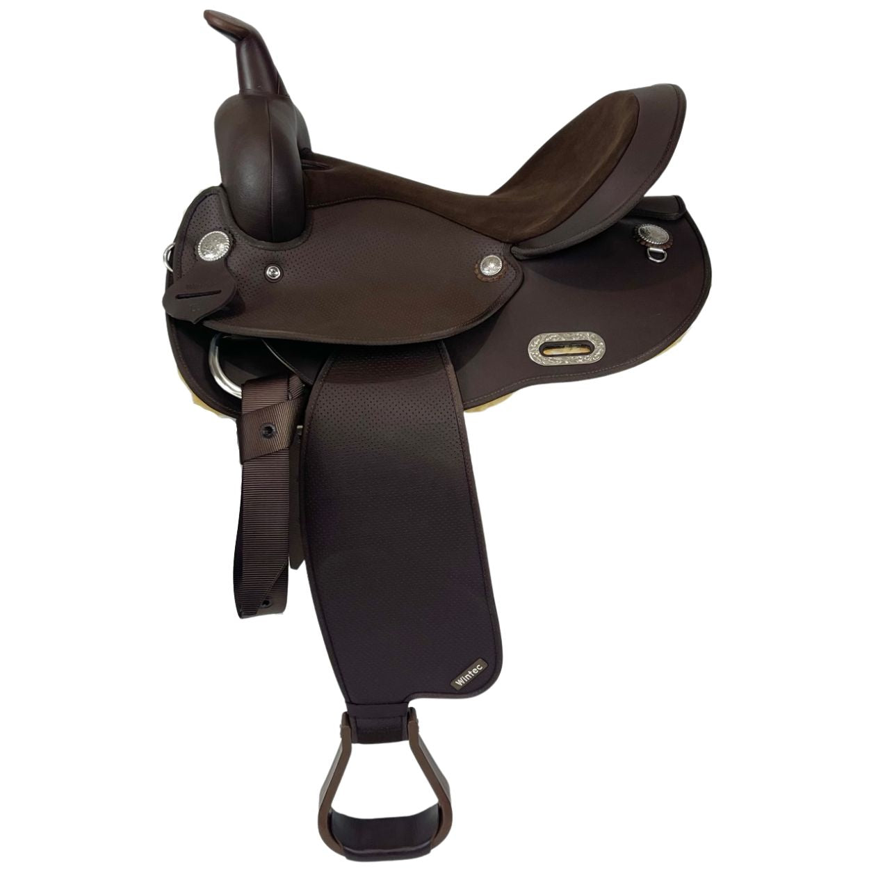 Wintec Barrel Saddle with Semi Quarter Horse Bars, 15 1/2