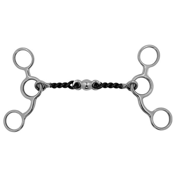 Junior Cow Horse Twisted Dogbone Bit, 5 1/8"