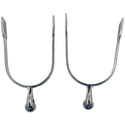 Diamond R Roller Ball Spurs