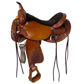 Circle Y High Horse Oyster Creek Trail Saddle, 17", Wide Tree