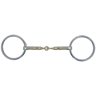 Myler Loose Ring Stainless Steel/Cyprium Single Joint Bit, 5"