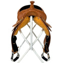 Western Rawhide Logan Chestnut Pro Barrel Saddle, 15"