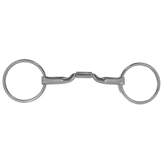 Myler Loose Ring Mullen with Low Ported Barrel Bit, 5"