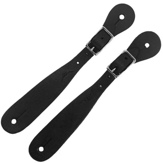 Western Rawhide Youth Spur Straps, Black