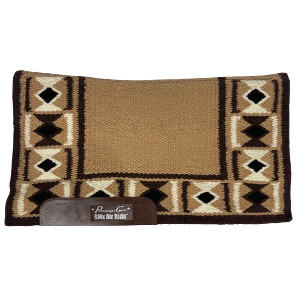 Professional's Choice SMx Air Ride Hourglass Saddle Pad, Tan, 33"x38"