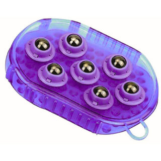 Gel Groomer with Magnetic Massage Rollers, Purple