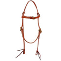 Western Rawhide X-Large Harness Leather Browband Headstall