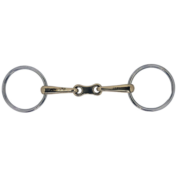 Centaur German Silver French Link Loose Ring Bit, 5"