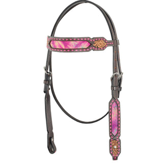 Country Legend Tie Dye Browband Headstall