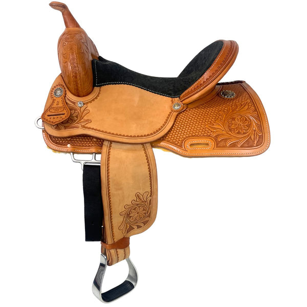 Western Rawhide Dee Butterfield Pro Barrel Saddle, 15"