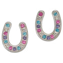 Horseshoe Earrings, Multi Colour