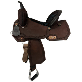 Circle Y High Horse Lindale Barrel Saddle, 15", Wide Tree