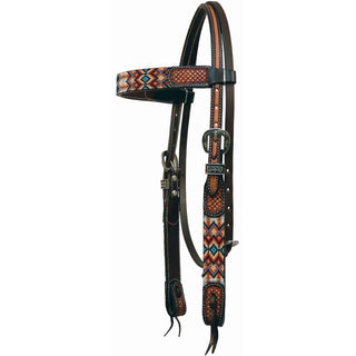 Country Legend Navajo Beaded Browband Headstall