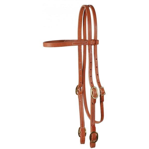 Western Rawhide Signature Browband Headstall, Harness Leather