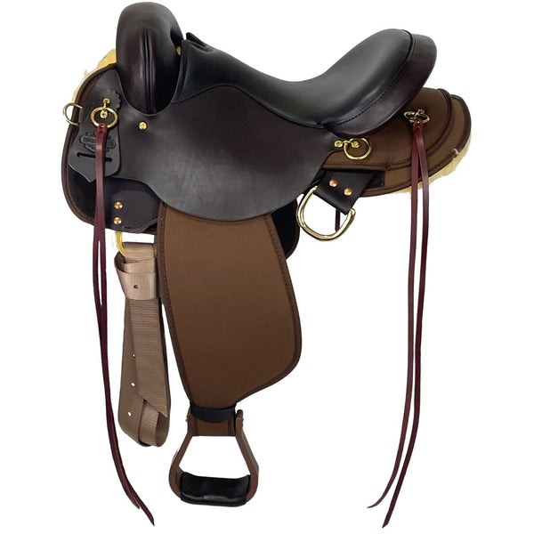 Circle Y High Horse Highbank Endurance Trail Saddle, 15", Wide Tree