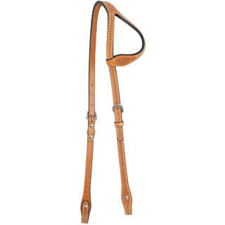 Country Legend Basket Tooled One Ear Headstall, Golden