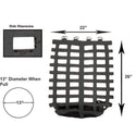 Go Around Slow Feed Hay Net, Black