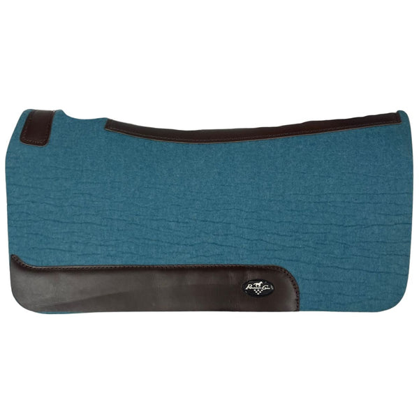 Professional's Choice Steam Pressed Comfort-Fit Felt Saddle Pad, Pacific Blue, 1"