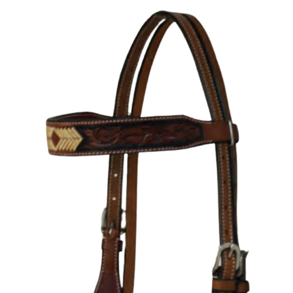 Sierra Oakley Brow Headstall, Medium Oil