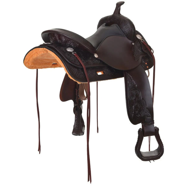 Circle Y High Horse Mineral Wells Trail Saddle, 18", Wide Tree