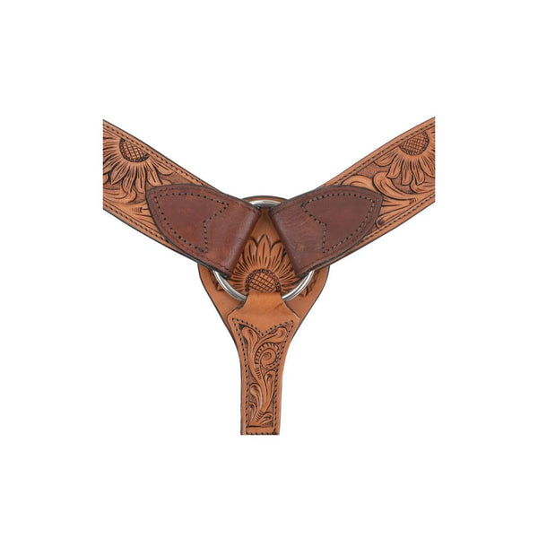 Circle Y Copper Sunflower Breast Collar