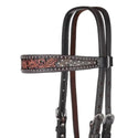 Circle Y Dark Flash Arizona Flower Browband Headstall