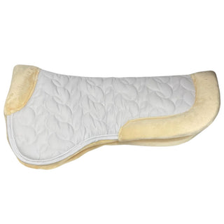 Tekna Shaped Cotton and Fleece Half Pad, White