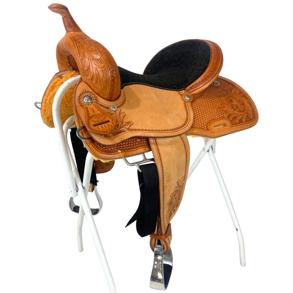 Western Rawhide Dee Butterfield Pro Barrel Saddle, 15"