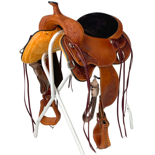 Circle Y High Horse Oyster Creek Trail Saddle, 16", Wide Tree