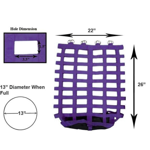 Go Around Slow Feed Hay Net, Purple