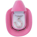 Horseshoe Pendant, Pink