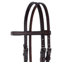 Circle Y Stitched Browband Headstall, Chocolate