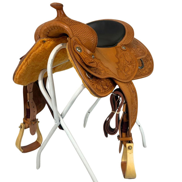 Western Rawhide Champion Pro Reiner Saddle, 16 1/2"