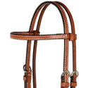 Circle Y Arabian/Cob Classic Smooth Browband Headstall, Regular Oil