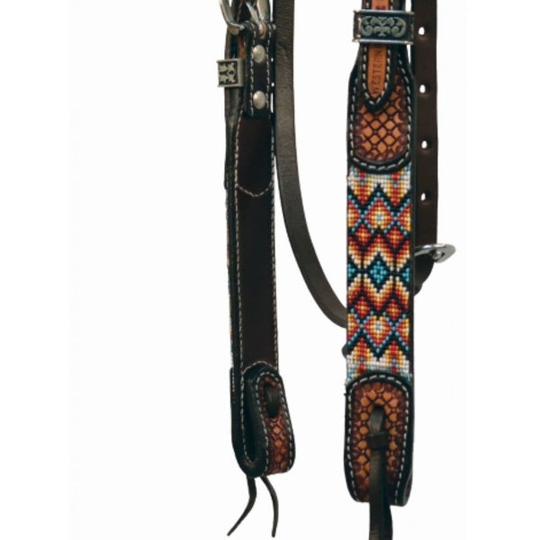 Country Legend Navajo Beaded Browband Headstall