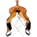 Western Rawhide Dee Butterfield Pro Barrel Saddle, 15"