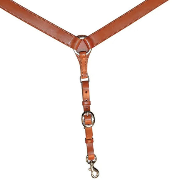 Circle Y Classic Smooth Breast Collar, Regular Oil