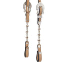 Royal King Rawhide/Ferruled Silver Double Ear Headstall, Light Oil