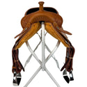 Western Rawhide Brazilian Trail Saddle, Golden, 16"