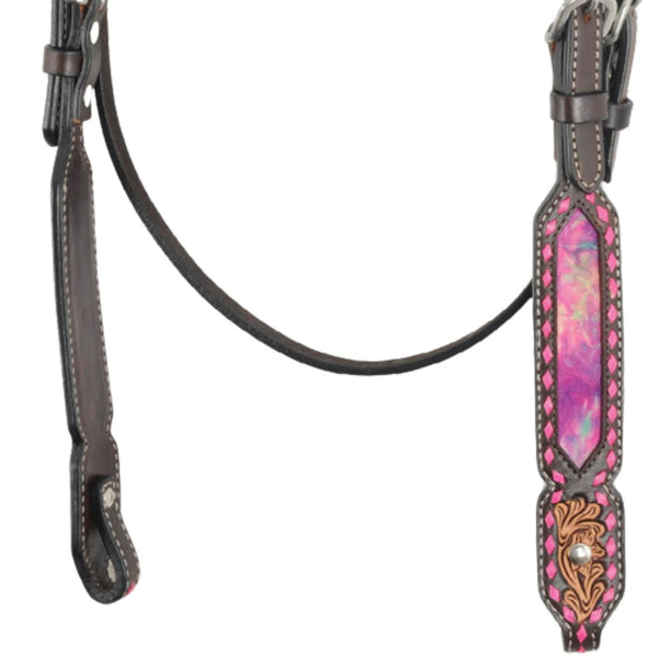 Country Legend Tie Dye Browband Headstall