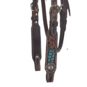 Circle Y Filigree Turquoise Gator Headstall, Pony Size