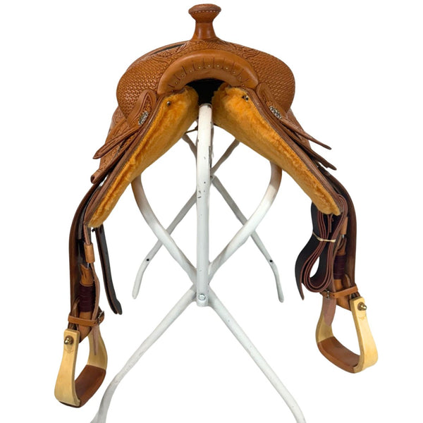 Western Rawhide Champion Pro Reiner Saddle, 16 1/2"