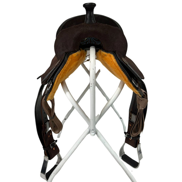 Circle Y High Horse Lindale Barrel Saddle, 15", Wide Tree