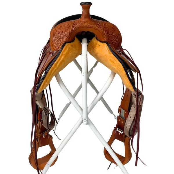 Circle Y High Horse Oyster Creek Trail Saddle, 16", Wide Tree