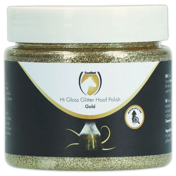 Brillo Para Pezuñas Con Glitter Hi Gloss - 150 Ml, Rosa, Hidratante, Sin Microplásticos | Para Caballos, Concursos Y Cuidado