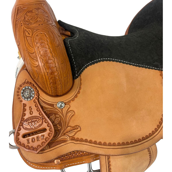 Western Rawhide Dee Butterfield Pro Barrel Saddle, 15"