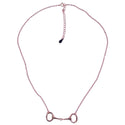 Rose Gold Snaffle Bit Necklace