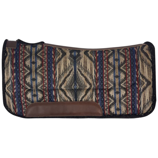 Diamond Wool Contoured Rancher Pad, Cobalt