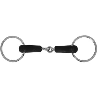 Rubber Mouth Loose Ring Snaffle Bit, 5"