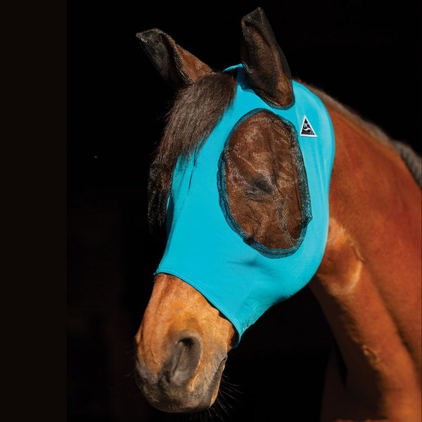 Professional's Choice ComfortFit Lycra Fly Mask, Pacific Blue